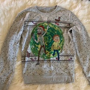 Rick and Morty Christmas Sweater ugly